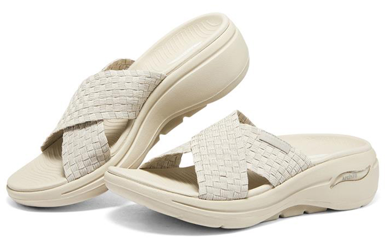 Lookbook (W) Skechers Go Walk Arch Fit Slip-On ''Tricot Naturel'' 140235-NAT