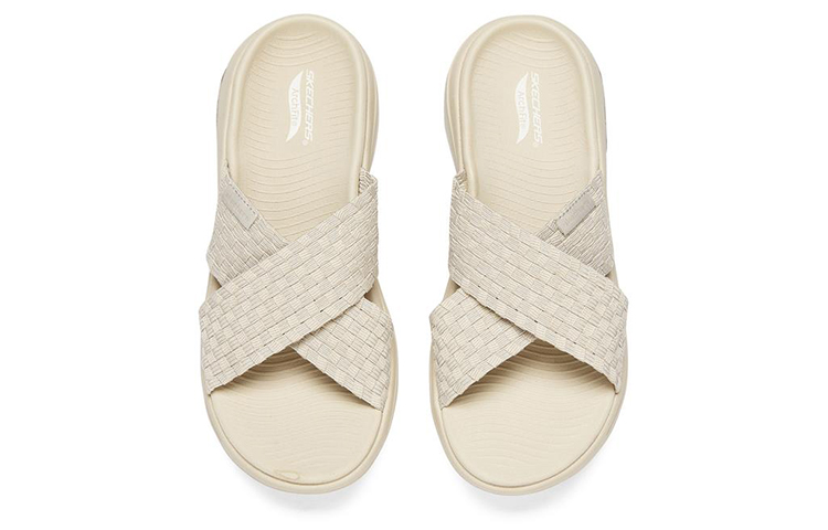 (W) Skechers Go Walk Arch Fit Slip-On 'Natural Knit' 圖 4