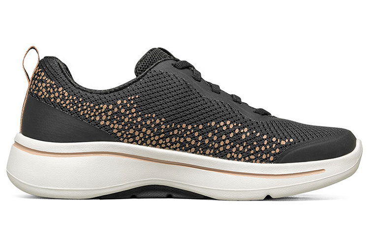 Order (W) Skechers Go Walk Arch Fit Instappers Zwart/Goud 124486-BKGD
