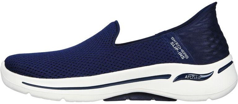 women-skechers-go-walk-arch-fit-slip-ins-lightweight-casual-blue-124879-nvw