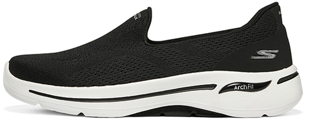 (W) Skechers Go Walk Arch Fit Slip On 'Hitam' 124483-BLK Buy (W) Skechers Go Walk Arch Fit Slip On 'Hitam' 124483-BLK