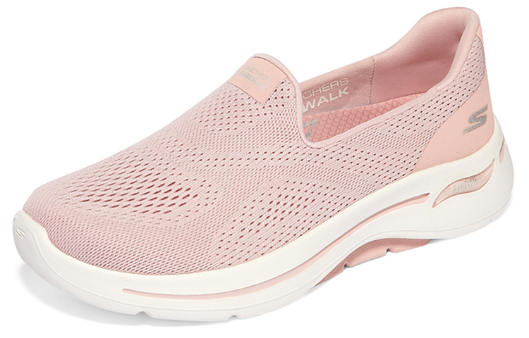 Lookbook (W) Skechers Go Walk Arch Fit Slip On ''Pink Weiß'' 124483-MVE