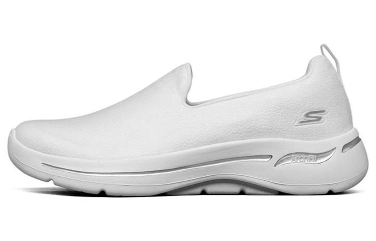 (Women) Skechers Go Walk Arch Fit Slip on 'White' 124411-WHT