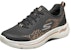 (W) Skechers Go Walk Arch Fit Kasut Slip-on Hitam/Emas 124486-BKGD