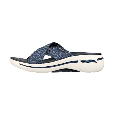 (W) Skechers Go Walk Arch Fit Slipper 'Casual Fashion Blue'