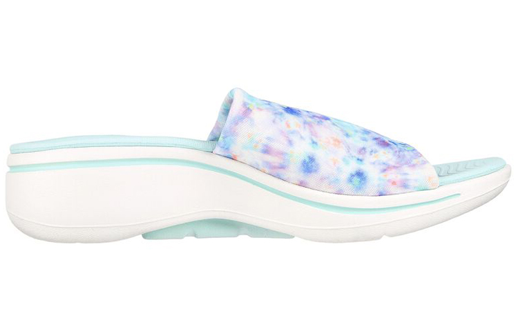 (W) Skechers Go Walk Arch Fit Slipper 'Casual Fashion White Blue' 圖 2