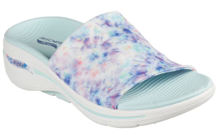 (W) Skechers Go Walk Arch Fit Slipper 'Casual Fashion White Blue' 圖 3