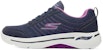 (W) Skechers Go Walk Arch Fit-True Vision Kasut Sukan Biru/Ungu 124484-NVPR