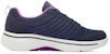 (W) Skechers Go Walk Arch Fit-True Vision Kasut Sukan Biru/Ungu 124484-NVPR