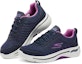 Lookbook (W) Skechers Go Walk Arch Fit-True Vision Kasut Sukan Biru/Ungu 124484-NVPR