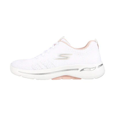 (W) Skechers Go Walk Arch Fit Unify 'White Pink'