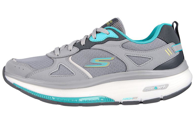 (Women) Skechers Go Walk Arch Fit Workout Walker 'Grey Blue' 124929-GYTQ