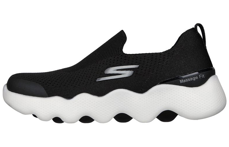 (Women) Skechers Go Walk Black 'Massaging Low Top Non-Slip Durable Casual Sports Shoes' 124906-BKW