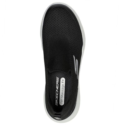 (W) 斯凯奇Go Walk黑色‘按摩底防滑耐磨休闲运动鞋’ 124906-BKW Shop (W) 斯凯奇Go Walk黑色‘按摩底防滑耐磨休闲运动鞋’ 124906-BKW