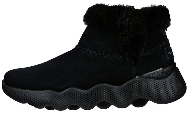(Women) Skechers GO WALK Bootie 'Black Fleece-lined' 144627-BBK Buy (Women) Skechers GO WALK Bootie 'Black Fleece-lined' 144627-BBK