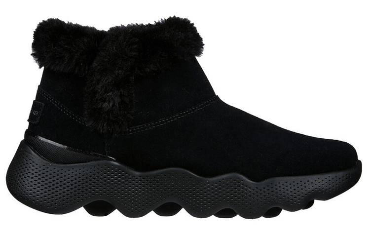 Order (Women) Skechers GO WALK Bootie 'Black Fleece-lined' 144627-BBK