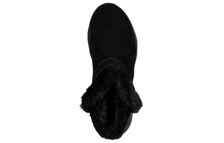 Shop (Women) Skechers GO WALK Bootie 'Black Fleece-lined' 144627-BBK