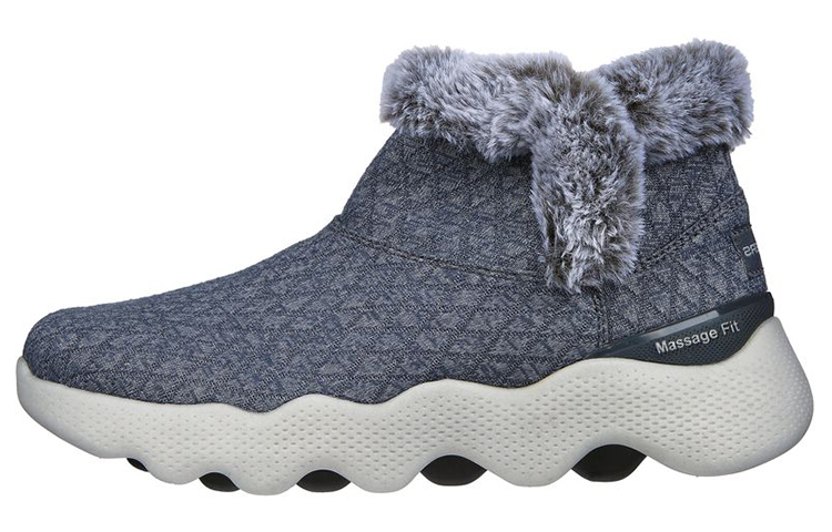 (Women) Skechers GO WALK Bootie 'Grey Fleece' 144625-CCL