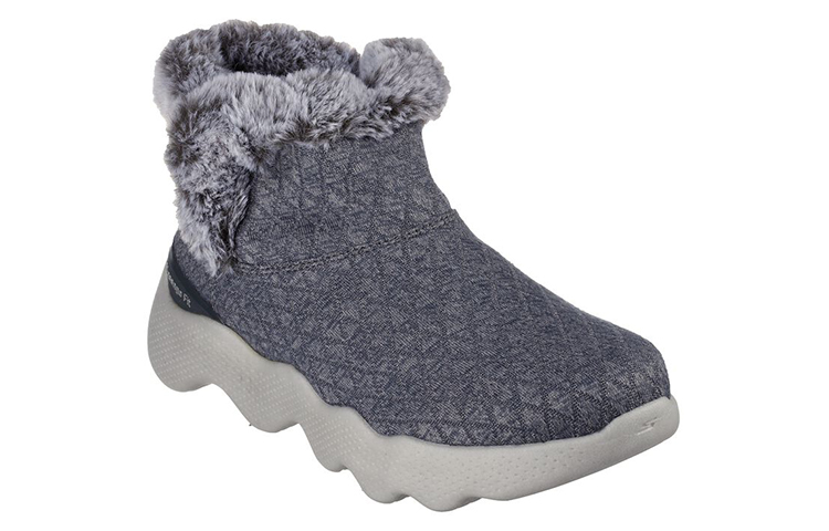 Lookbook (Women) Skechers GO WALK Bootie 'Grey Fleece' 144625-CCL