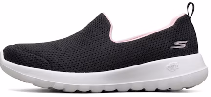 (Women) Skechers Go Walk Casual Lazy Shoes Black 124091-BKPK (Women) Skechers Go Walk Casual Lazy Shoes Black 124091-BKPK