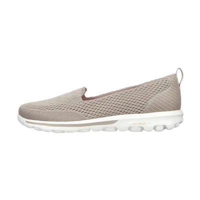 (W) Skechers Go Walk Classic Slip-On 'Grey Brown'