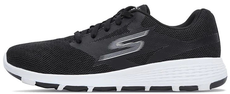 women-skechers-go-walk-cool-black-white-15651-bkw