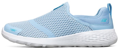 (Women) Skechers Go Walk Cool Slip-on Shoes Blue/White 667082-BLU (Women) Skechers Go Walk Cool Slip-on Shoes Blue/White 667082-BLU