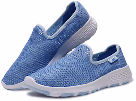Lookbook Skechers Go Walk Cool 舒適透氣運動休閒鞋 女款 藍色