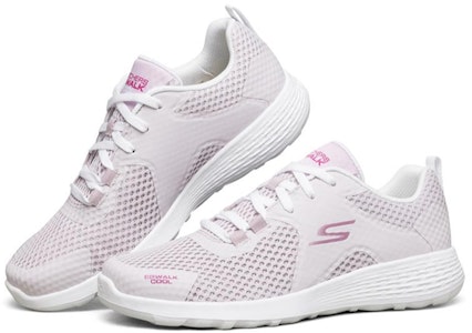 Skechers Go Walk Cool 低幫 運動休閒鞋 女款 淺粉白 Lookbook Skechers Go Walk Cool 低幫 運動休閒鞋 女款 淺粉白