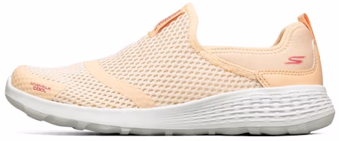 (Women) Skechers Go Walk Cool Slip-on Shoes Pink/White 667082-PCH (Women) Skechers Go Walk Cool Slip-on Shoes Pink/White 667082-PCH