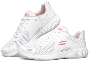 Skechers Go Walk Cool 女款 白粉 Lookbook Skechers Go Walk Cool 女款 白粉