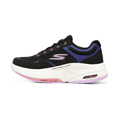 (W) Skechers Go Walk Distance Walker 'Black Lavender'