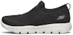 (W) Skechers Go Walk Evolution Ultra Rendah-Hitam 15725-BLK
