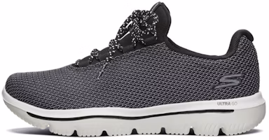 (Women) Skechers Go Walk Evolution Ultra Running Shoes Black 15727-BKW (Women) Skechers Go Walk Evolution Ultra Running Shoes Black 15727-BKW