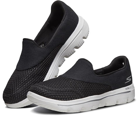 (Women) Skechers Images Go Walk Evolution Ultra Low-Top Black 15753-BKW Lookbook (Women) Skechers Images Go Walk Evolution Ultra Low-Top Black 15753-BKW