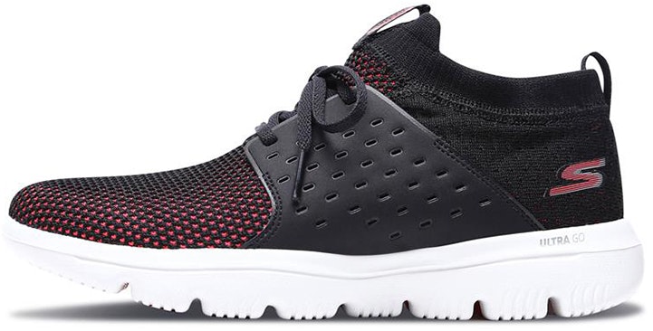 women-skechers-go-walk-evolution-ultra-black-pink-15726-bkhp