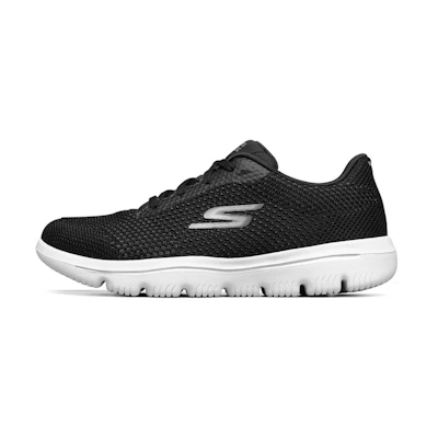 (W) Skechers Go Walk Evolution Ultra Black/White