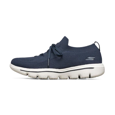 (W) Skechers Go Walk Evolution Ultra Sports Shoes Blue/White