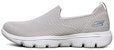 (W) Skechers Go Walk Evolution Ultra Slip-On Kasut Kelabu/Chestnut 15761-TPE