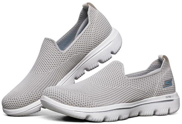 Skechers Go Walk Evolution Ultra 透氣舒適 懶人運動休閒鞋 女款 灰褐色 Lookbook Skechers Go Walk Evolution Ultra 透氣舒適 懶人運動休閒鞋 女款 灰褐色