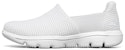 (W) Kasut Slip-on Skechers Go Walk Evolution Ultra Kelabu 'Kelabu Muda Putih' 15743-LTGY
