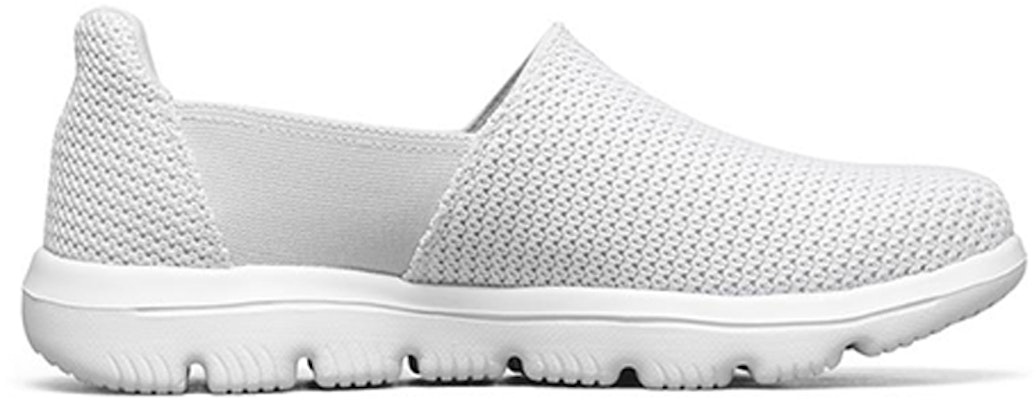 (Women) Skechers Go Walk Evolution Ultra Slip-on Shoes Grey 'Light Gray White' 15743-LTGY Order (Women) Skechers Go Walk Evolution Ultra Slip-on Shoes Grey 'Light Gray White' 15743-LTGY