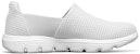 (W) Kasut Slip-on Skechers Go Walk Evolution Ultra Kelabu 'Kelabu Muda Putih' 15743-LTGY