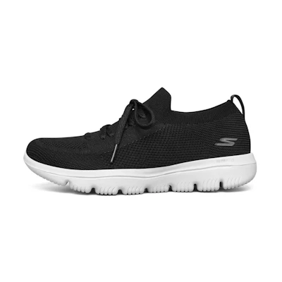 (W) Skechers Go Walk Evolution Ultra 'Black And White'