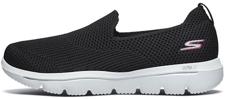 (Women) Skechers Go Walk Evolution Ultra Loafers Black/White 15761-BKW (Women) Skechers Go Walk Evolution Ultra Loafers Black/White 15761-BKW
