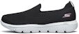 (W) Skechers Go Walk Evolution Ultra Loafers Hitam/Putih 15761-BKW