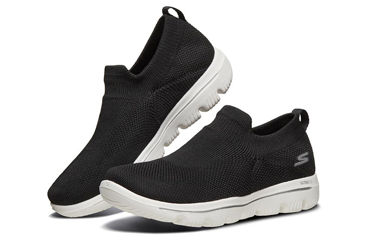 Lookbook Skechers Go Walk Evolution Ultra 低筒 女款 跑步鞋 黑色