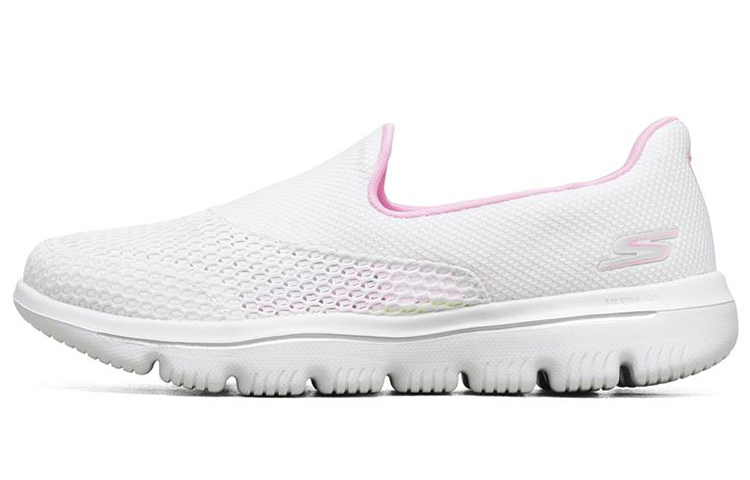 (Women) Skechers Go Walk Evolution Ultra Low-Top Slip-on Shoes White 15753-WPK