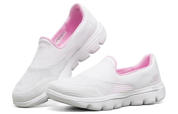 Lookbook (W) Skechers Go Walk Evolution Ultra Kasut Slip-On Putih Rendah 15753-WPK
