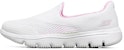 (Women) Skechers Go Walk Evolution Ultra Low-Top Slip-on Shoes White 15753-WPK